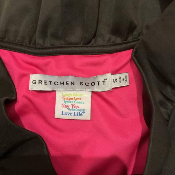 Gretchen Scott Designs Black Dress Size S - Picture 4 of 4